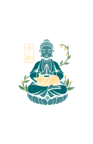 Cat Meditation Buddhism Buddha