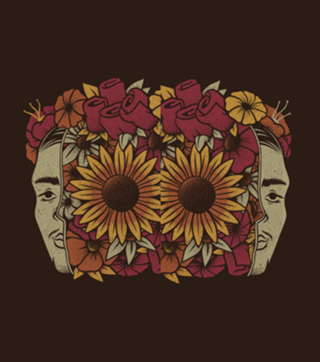 Frida Kahlo Head Flowers