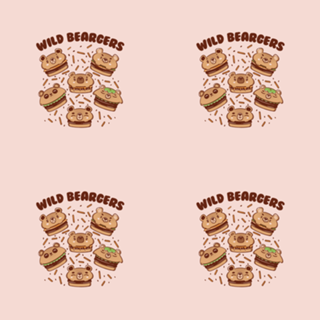 Wild Beargers Cheeseburger Bear