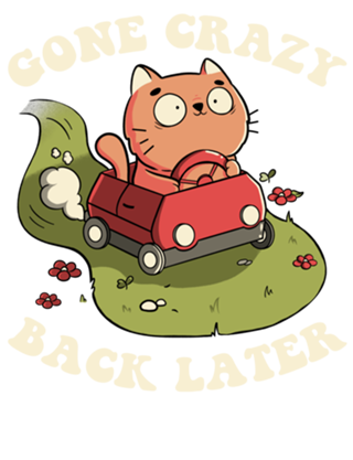 Cute Kitten Gone Crazy Back Later