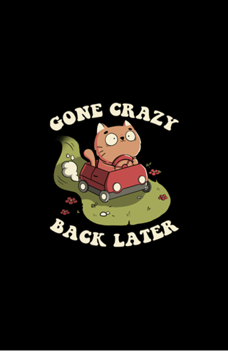 Cute Kitten Gone Crazy Back Later