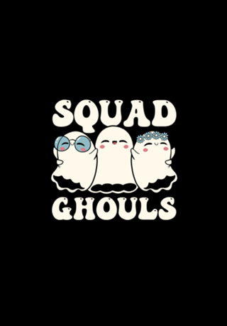 Squad Ghouls Halloween Cute Ghosts