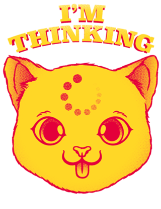 I'm Thinking Funny Cat