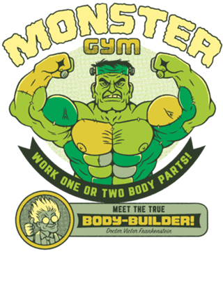 Frankenstein Bodybuilder Gym