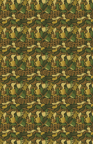 Coffee Army Pattern