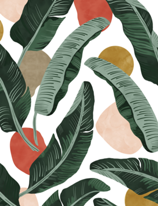 Modern banana leaf