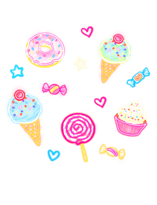 Doces Neon