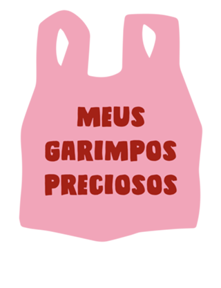 Meus garimpos preciosos - rosa