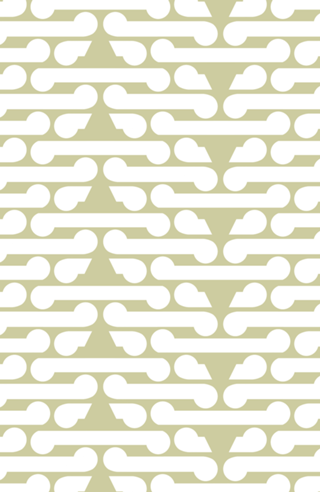 Green pattern modern mid century geometric