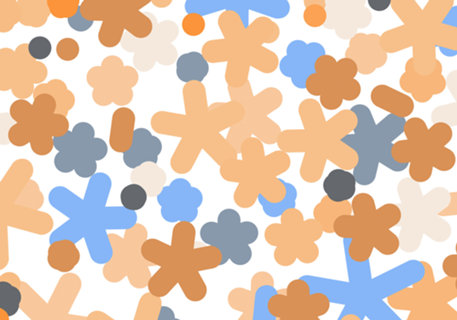 Flower pattern blush cute feminine