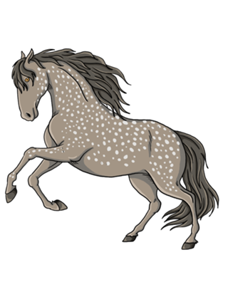 Cavalo cinza - Coleção Western