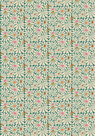Flores Groovy - verde