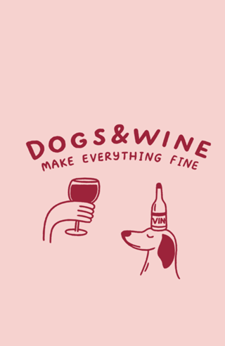 Cães e vinho