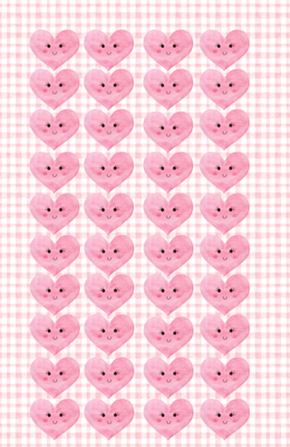 Coração rosa