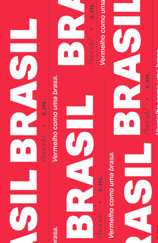 Vermelho Brasil como Brasa Copa do Mundo 2022