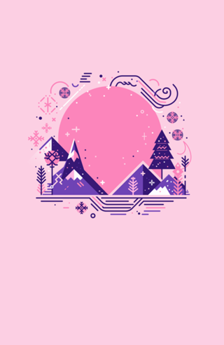 Paisagem rosa