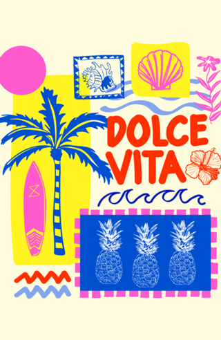 Patchwork Tropical de Verão Dolce Vita