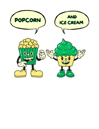 Popcorn and Ice Cream