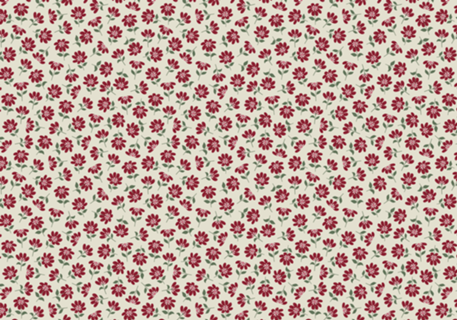 Floral Liberty Bege - Floral Vermelho