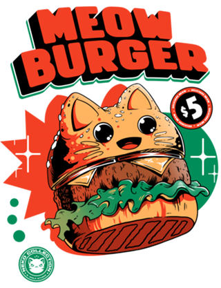 Meow Burger Black