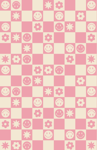 Smile quadriculado rosa