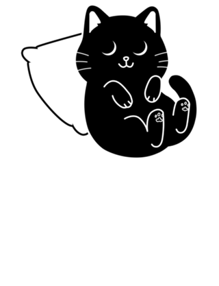 Gato no travesseiro