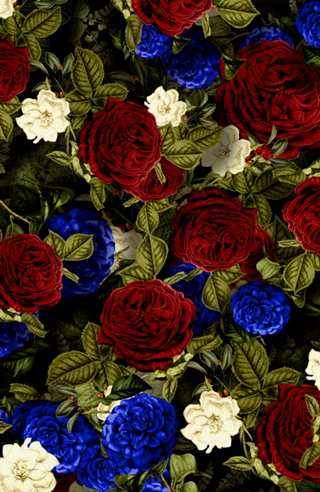 Padrão Floral de Rosas