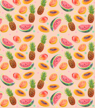 Estampa de frutas