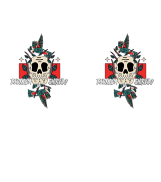 BERMUDA E CHINELO SKULL