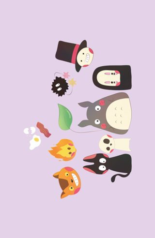 Ghibli personagens (fan art)