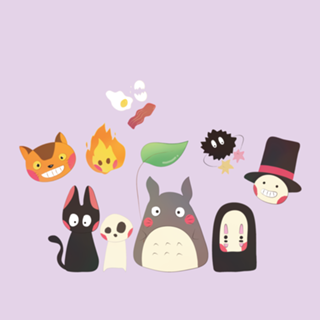 Ghibli personagens (fan art)