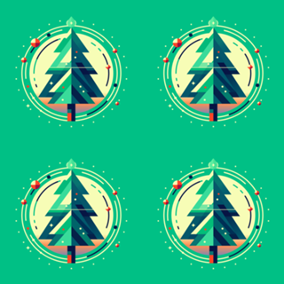 Árvore de Natal Geométrica