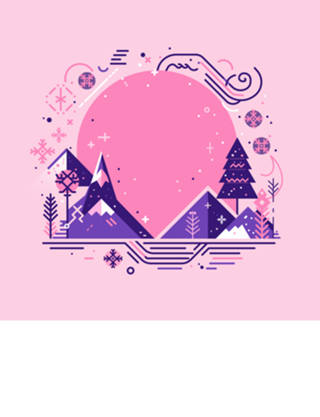 Paisagem rosa