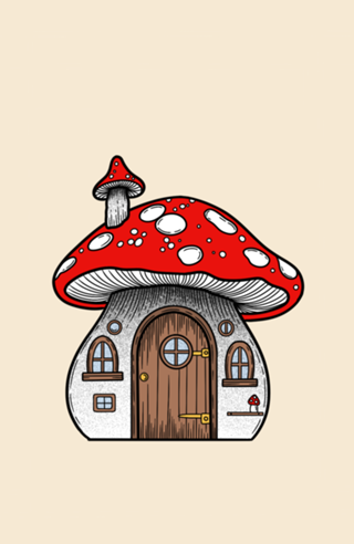 Casa cogumelo
