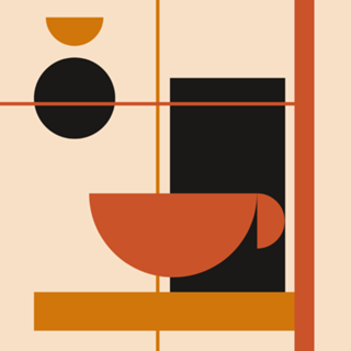 Café Espresso Geométrico Bauhaus