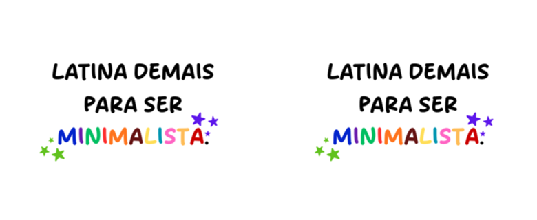 Latina demais para ser minimalista