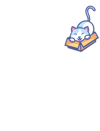 Gato na caixa