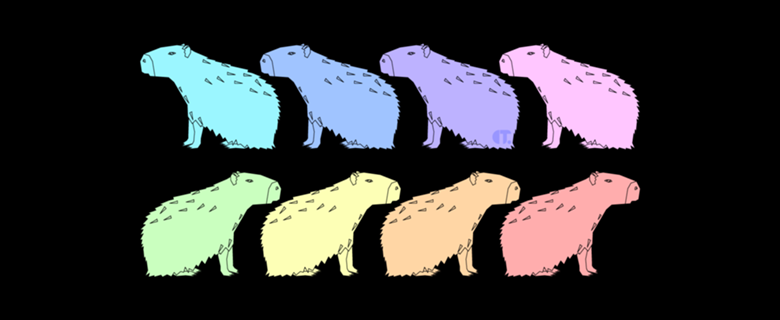 Rainbow Capivara