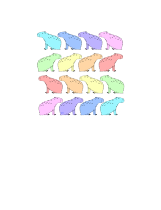 Rainbow Capivara