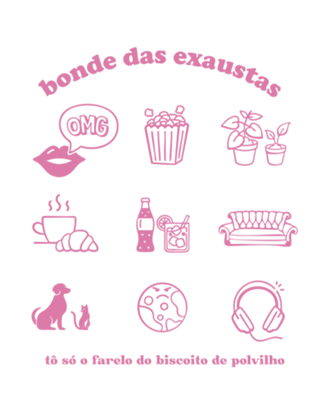 Mood exausta rosa