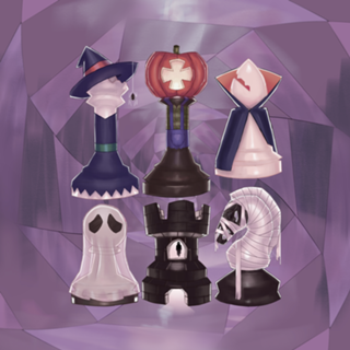 Peças de Xadrez Halloween