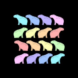Rainbow Capivara