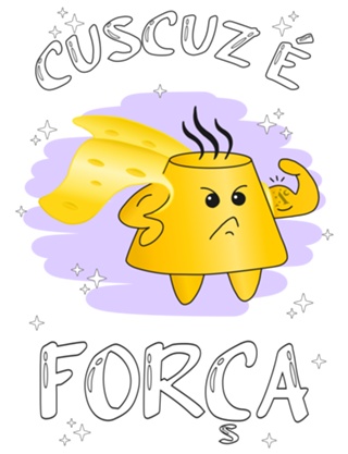 Cuscuz é Força (fundo escuro, ARTE0001BCO)